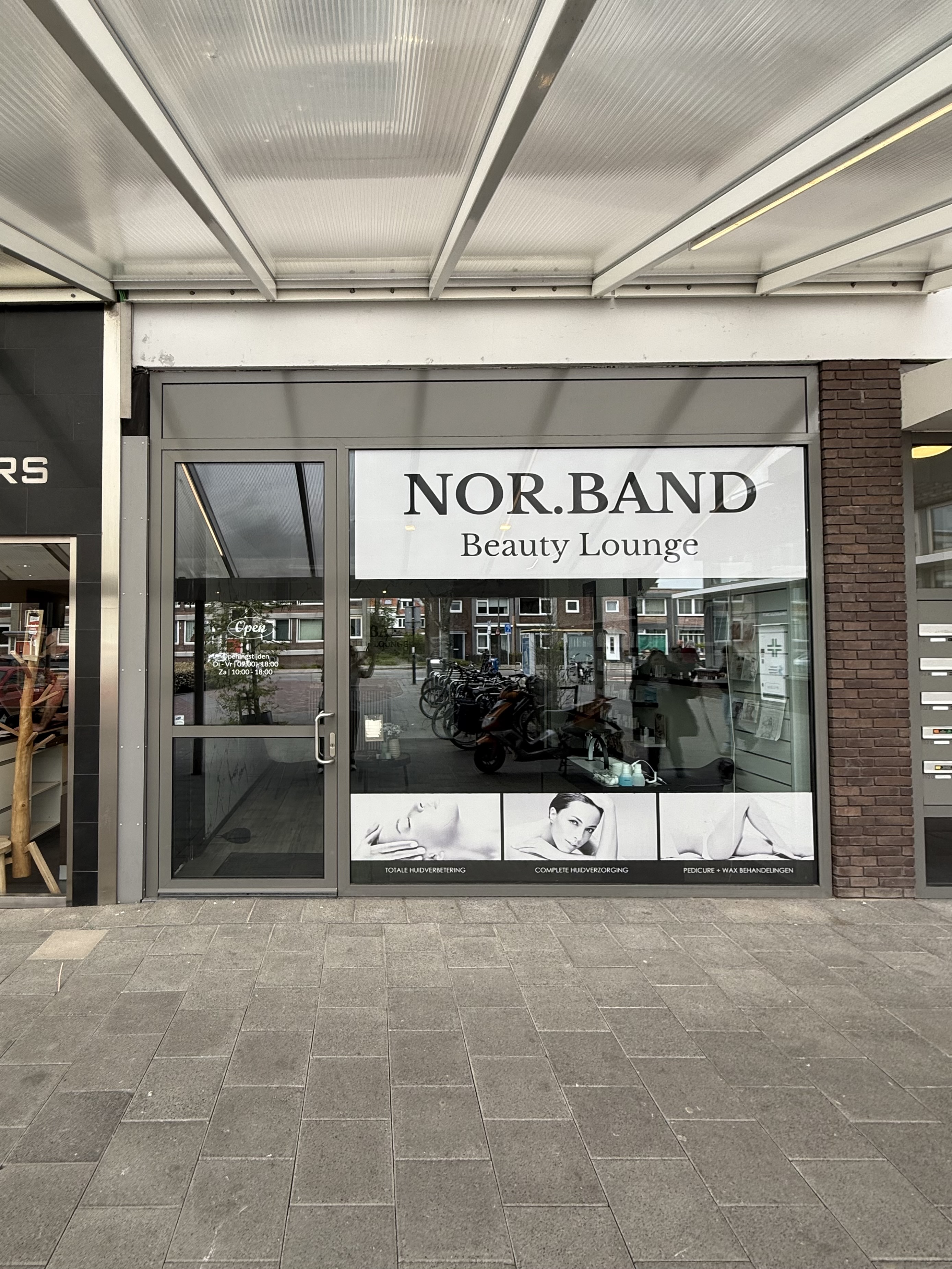 Gevel van NOR.BAND Beauty Lounge in Beverwijk